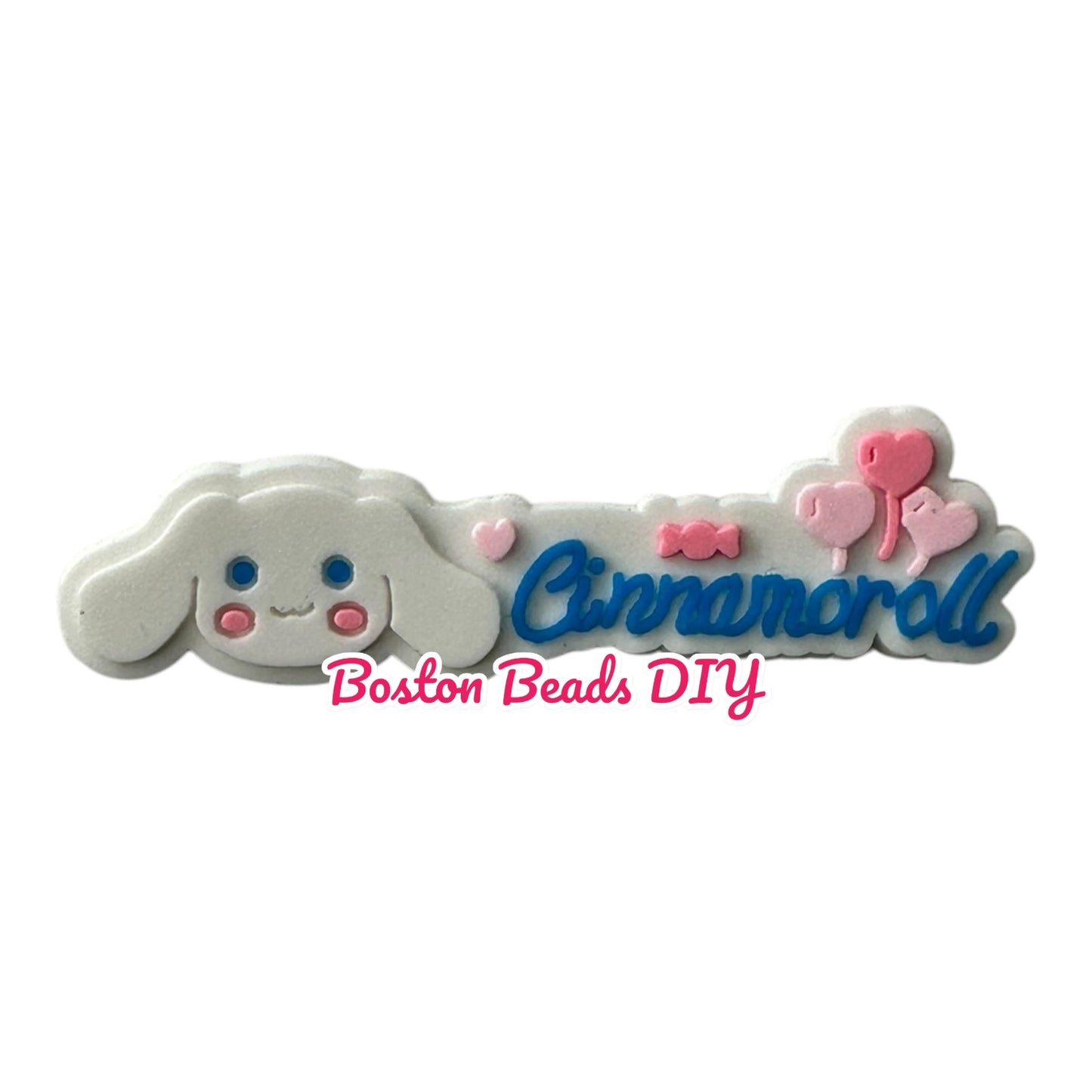 {Rubber} Sanrio Names Flat Back Charms for crafts and designs (sold individually)