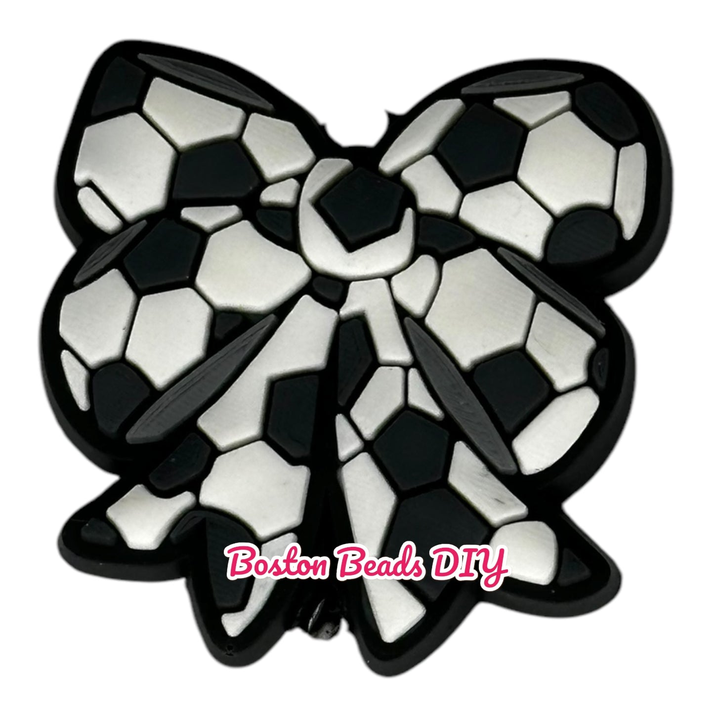 Sports Ribbon Focal Beads (Sold per set of 5)