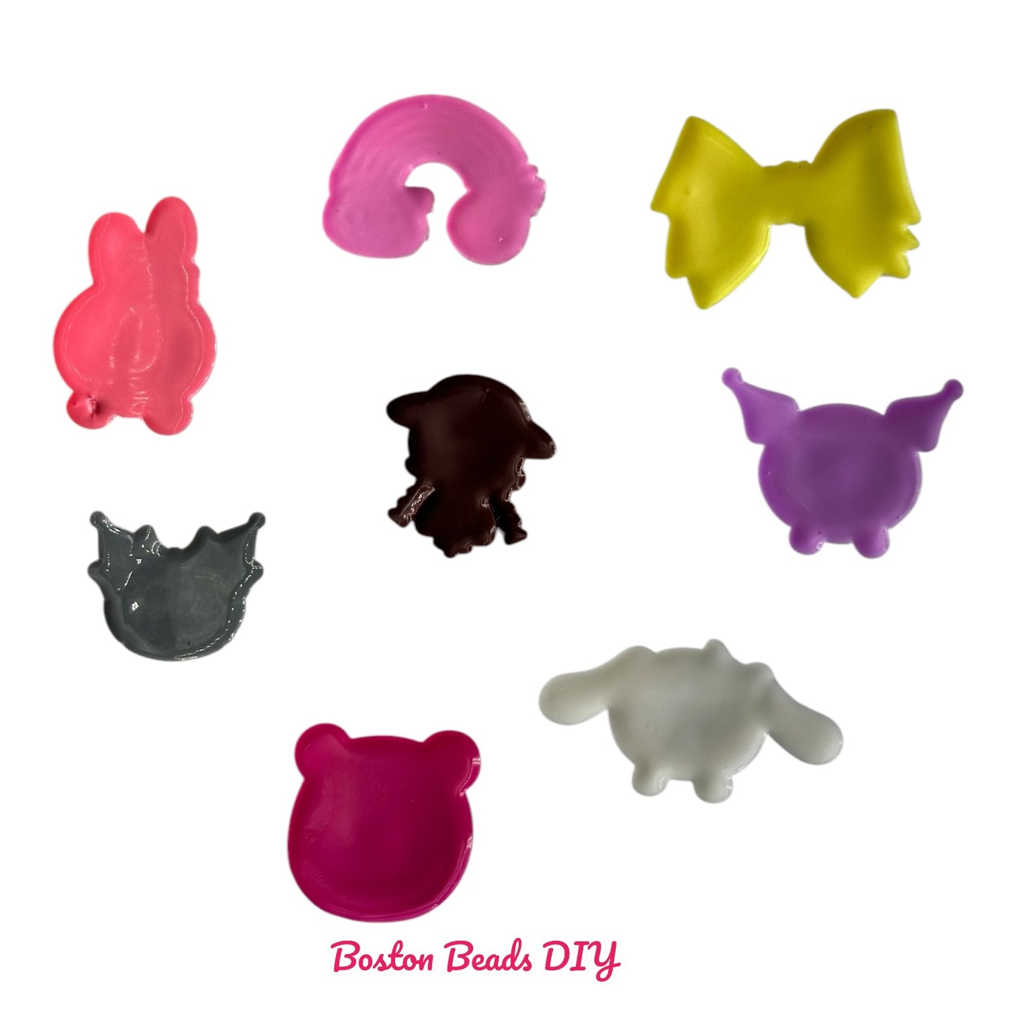 {Rubber} Sanrio and Friends Flat Back Charms for crafts and designs (sold individually)