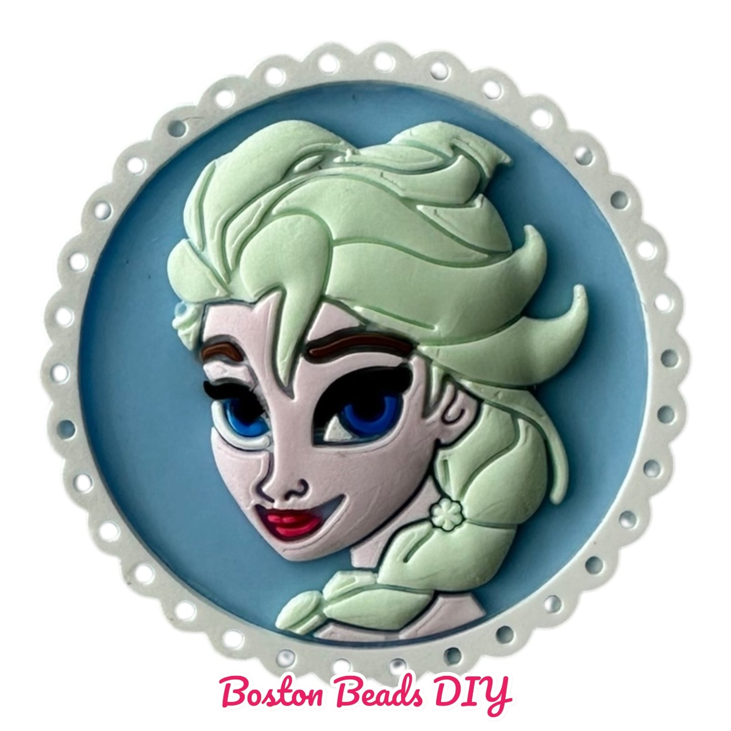 {Rubber} Disney Frozen Elsa Flat Back Charms for crafts and designs (sold individually)