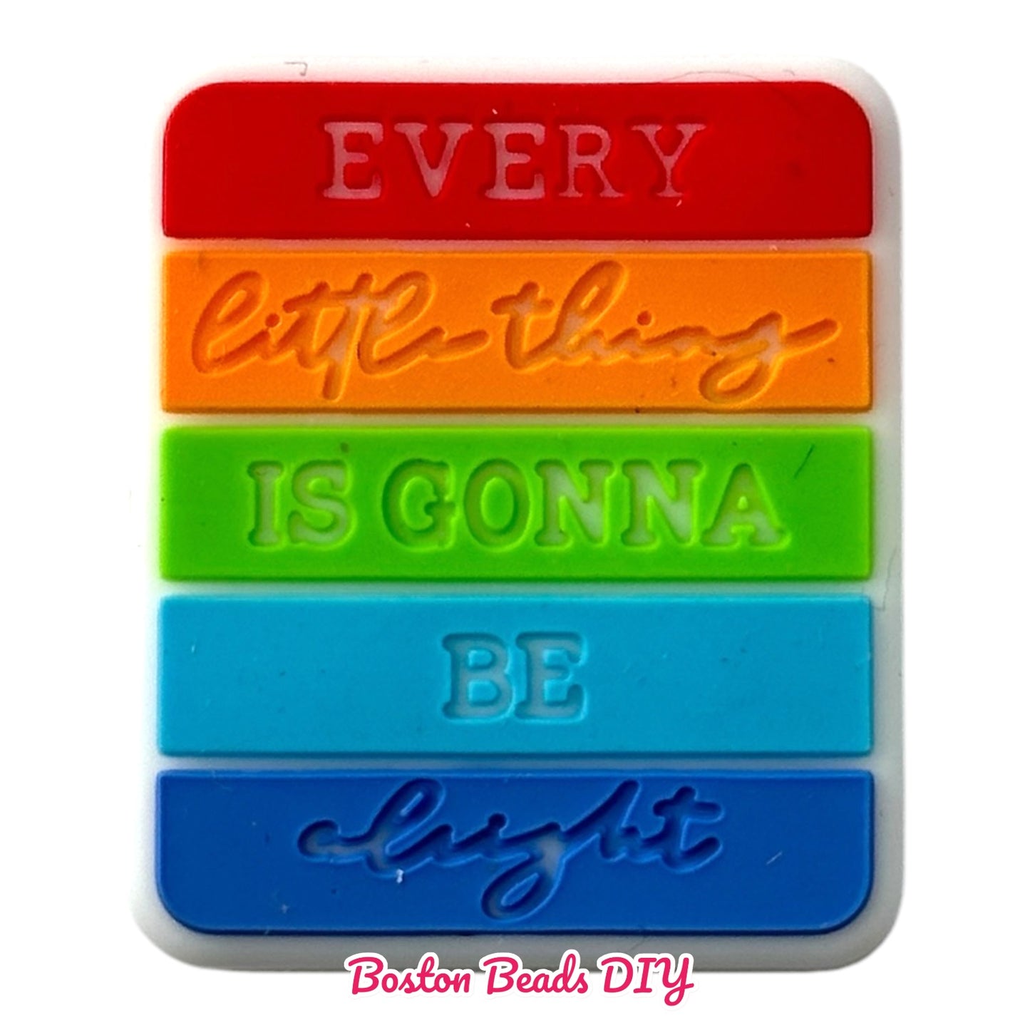 Dream Believe Be kind Every Little Focal Beads (Sold per set of 5)