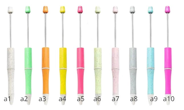 A Pack of 10 {Regular} Beadable Pens for Writing, Crafts and Designs