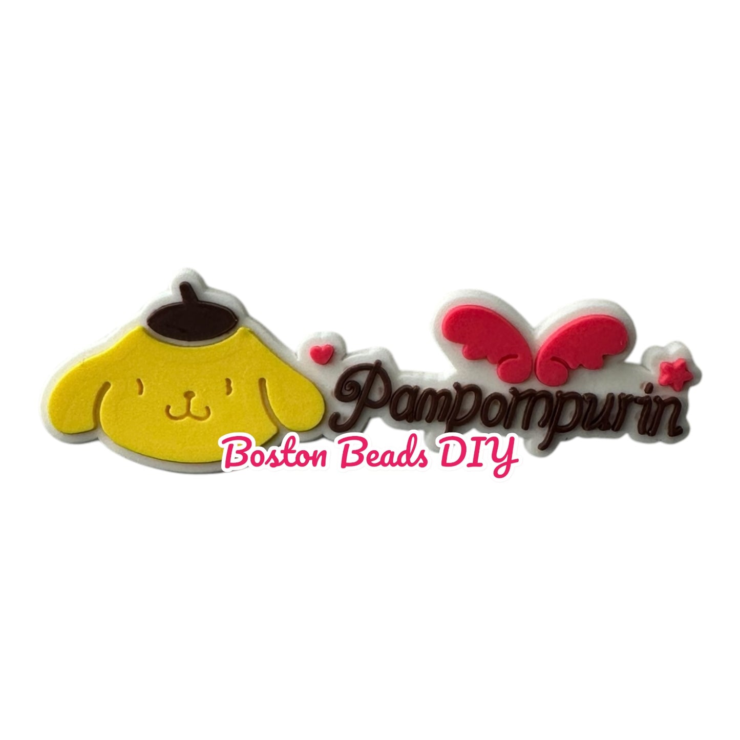 {Rubber} Sanrio Names Flat Back Charms for crafts and designs (sold individually)