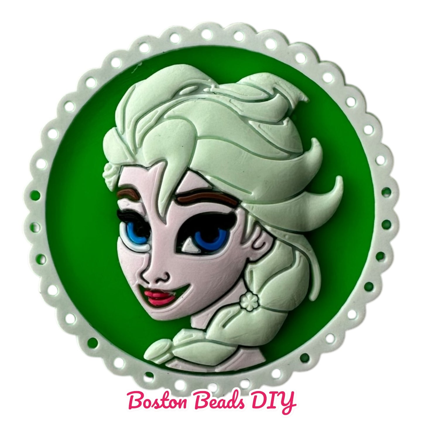 {Rubber} Disney Frozen Elsa Flat Back Charms for crafts and designs (sold individually)