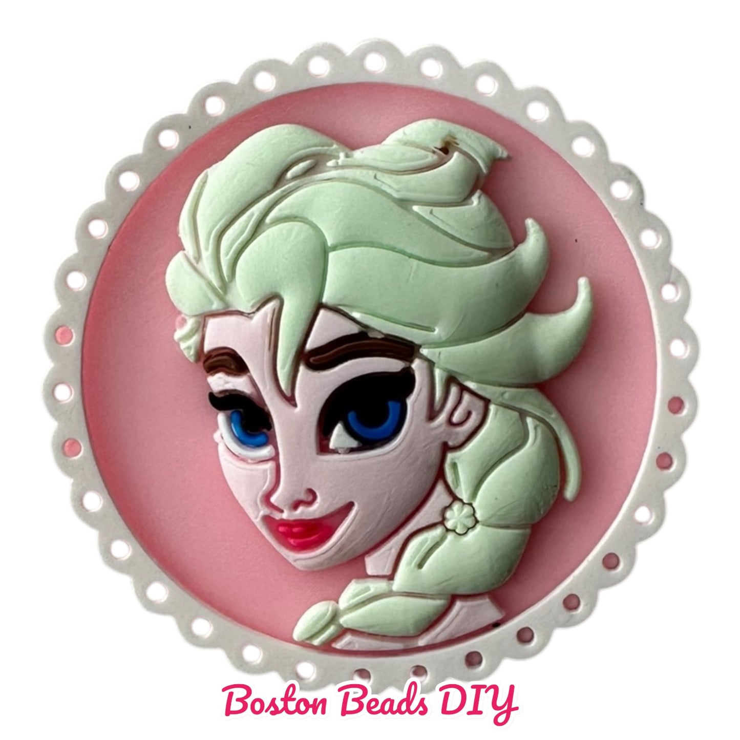 {Rubber} Disney Frozen Elsa Flat Back Charms for crafts and designs (sold individually)