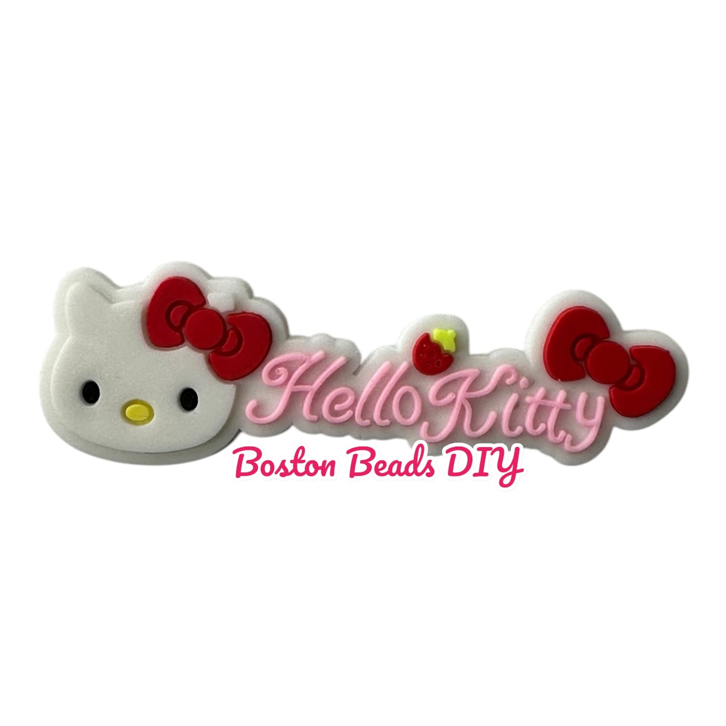 {Rubber} Sanrio Names Flat Back Charms for crafts and designs (sold individually)