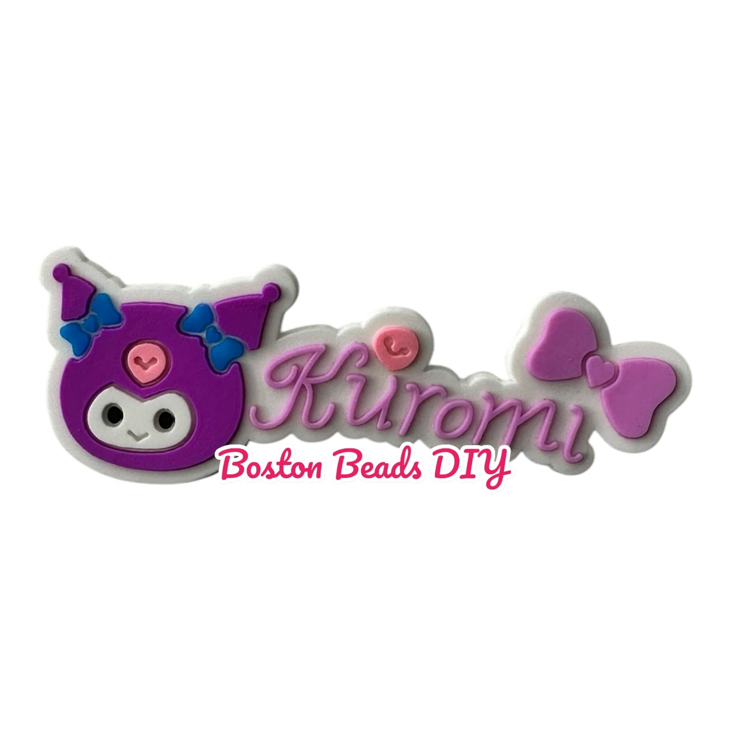 {Rubber} Sanrio Names Flat Back Charms for crafts and designs (sold individually)