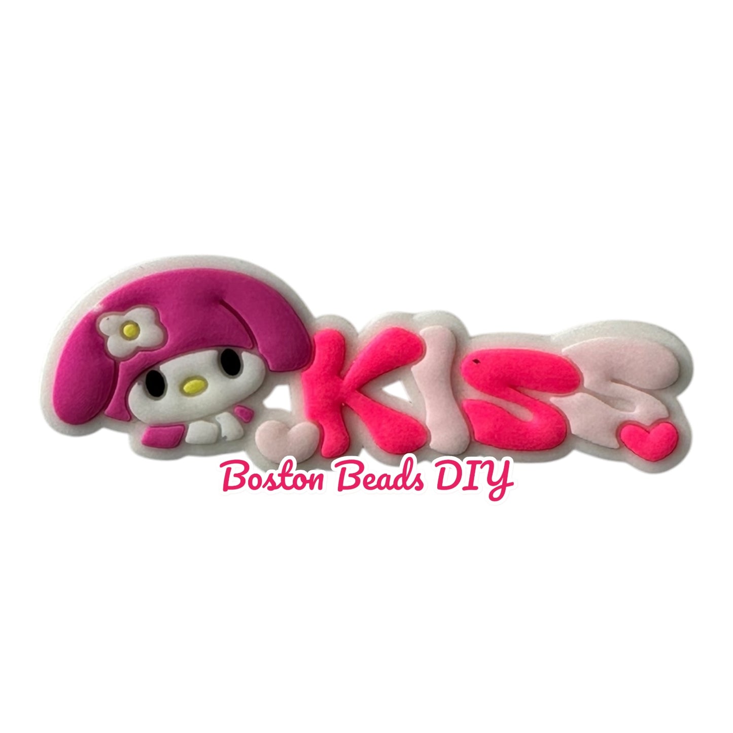 {Rubber} Sanrio Names Flat Back Charms for crafts and designs (sold individually)