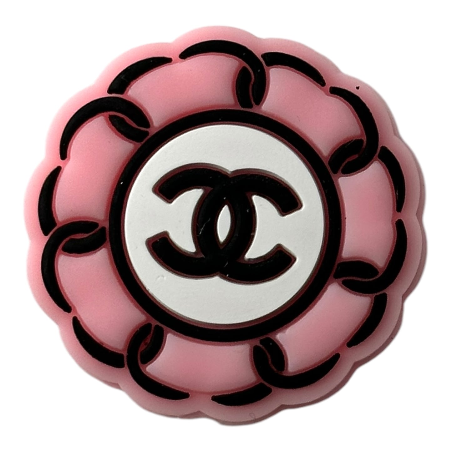 CC Flower Round Focal Beads (Sold per set of 5)