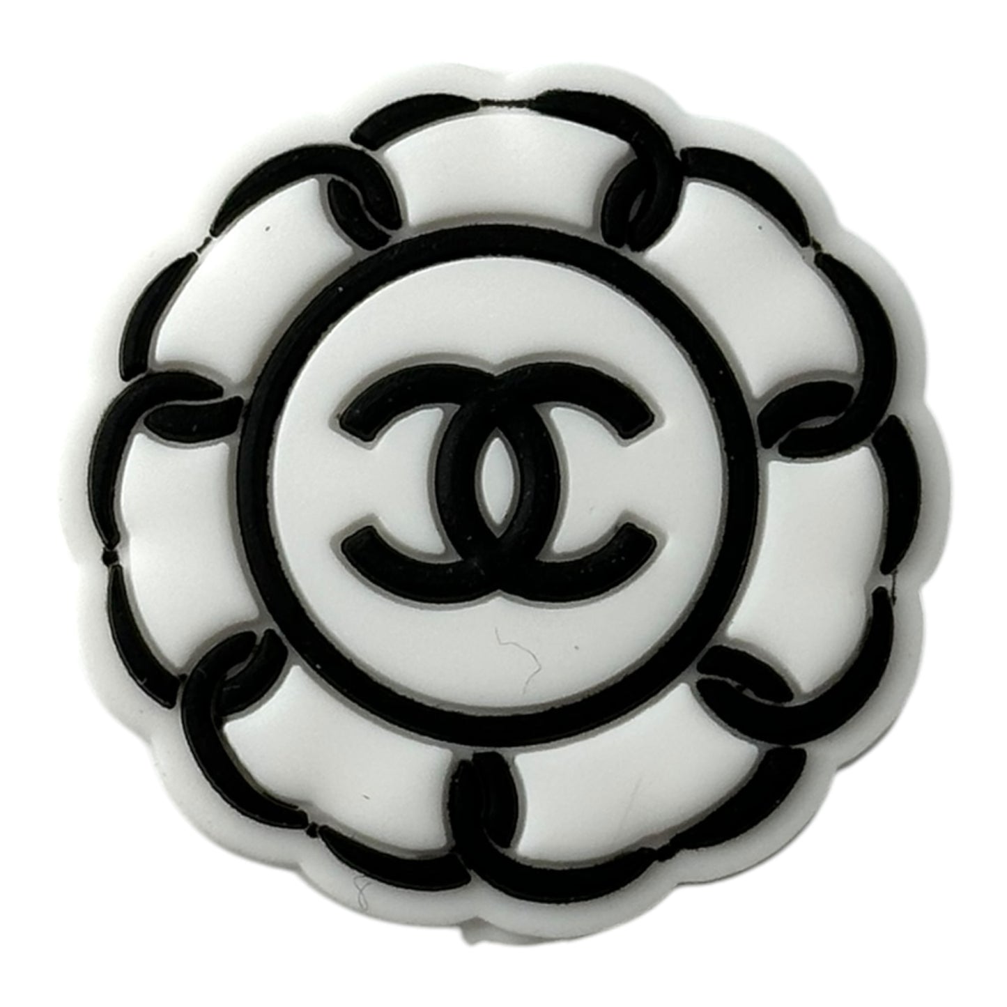 CC Flower Round Focal Beads (Sold per set of 5)