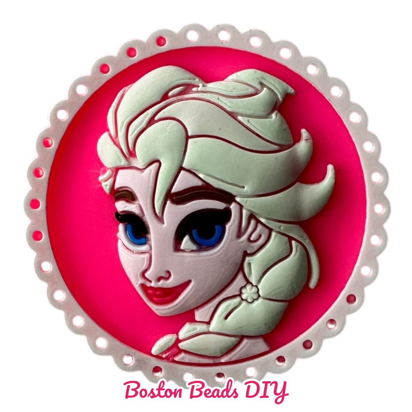 {Rubber} Disney Frozen Elsa Flat Back Charms for crafts and designs (sold individually)