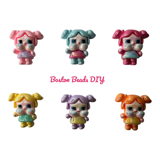 Acrylic Crybaby Flat Back 2d Ab Beads for Pens, Keychains, Accessories and more (Sold by mix set or individually)