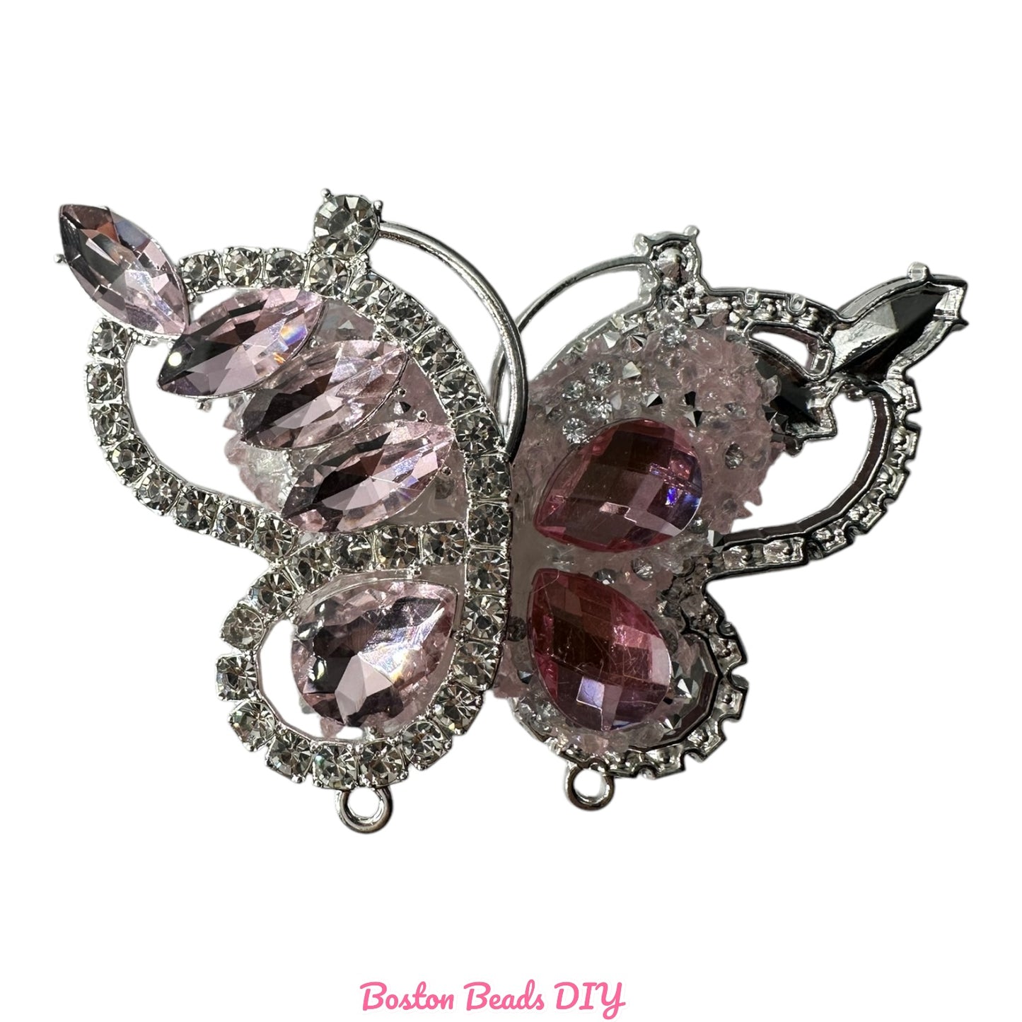 Rhinestone Butterfly e Fancy Beads  for crafts and designs (sold per set of 2)