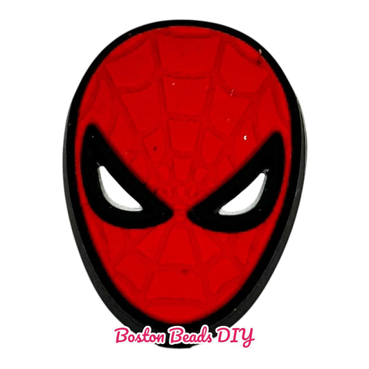 Marvel Spider Man Face Focal Beads (Sold per set of 5)