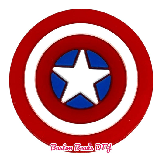 Marvel Captain America Focal Beads (Sold per set of 5)