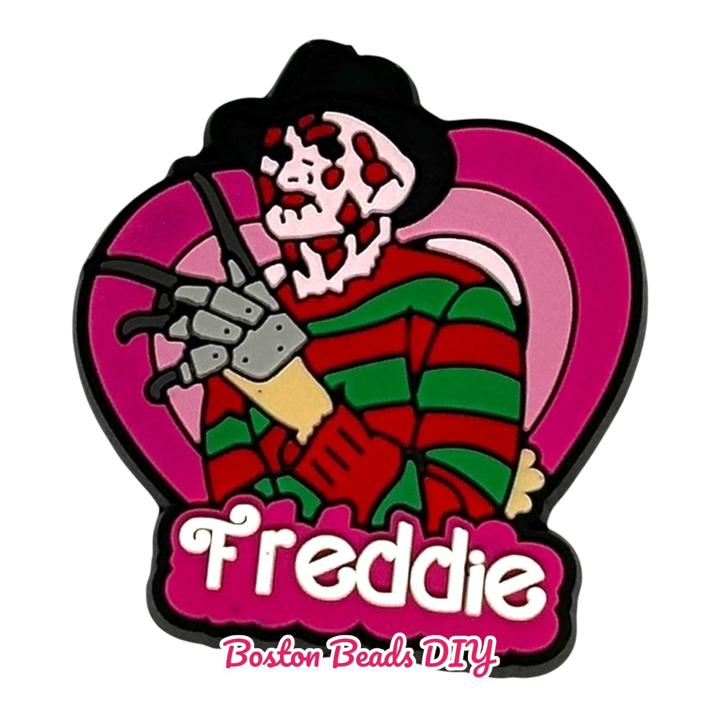 [Scary] Freddie Heart Focal Beads (Sold per set of 5)