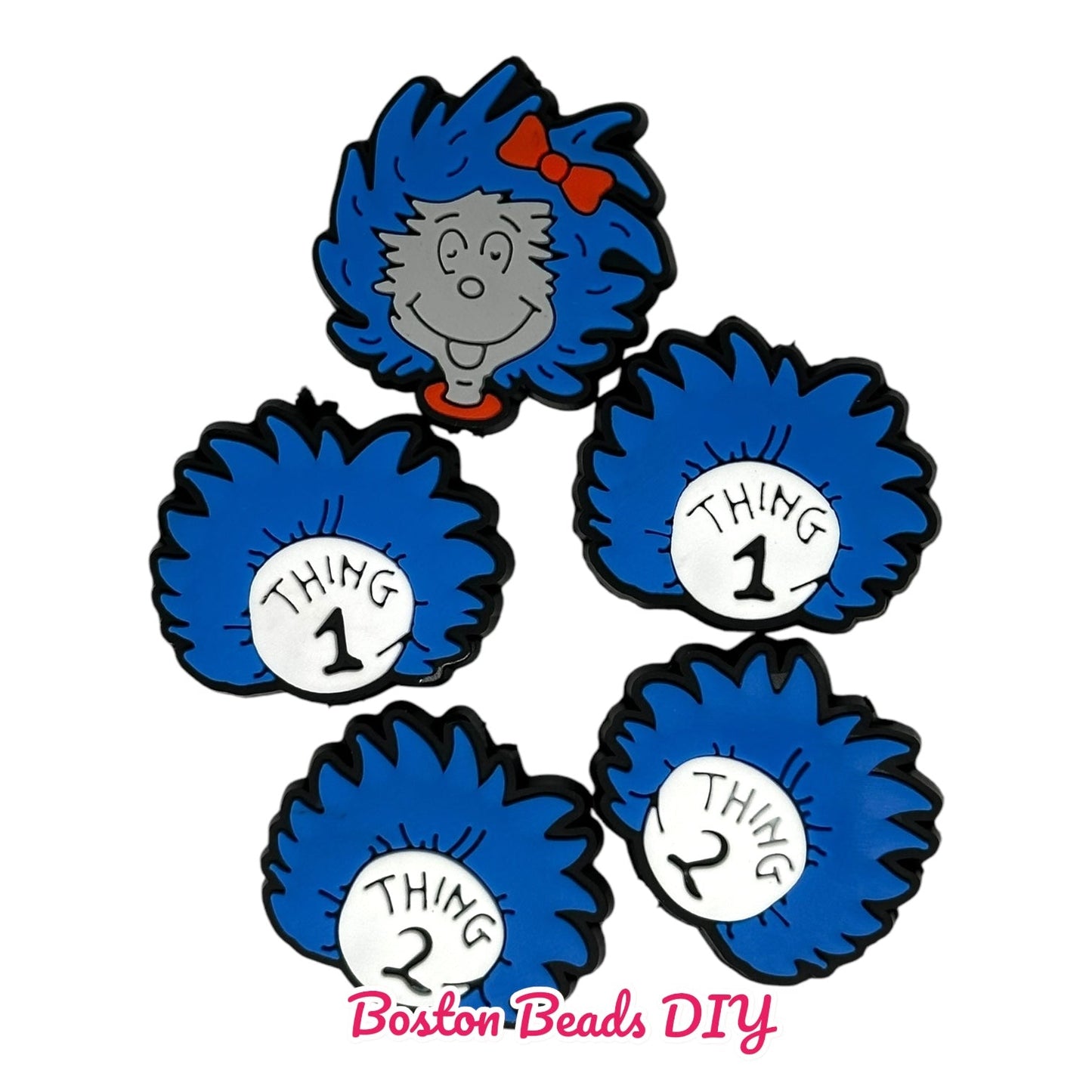 Dr Seuss Mix Focal Beads (Sold per set of 5)