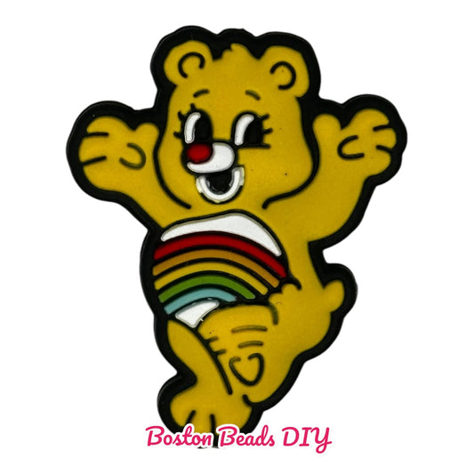 Carebears Yellow Focal Beads (Sold per set of 5)