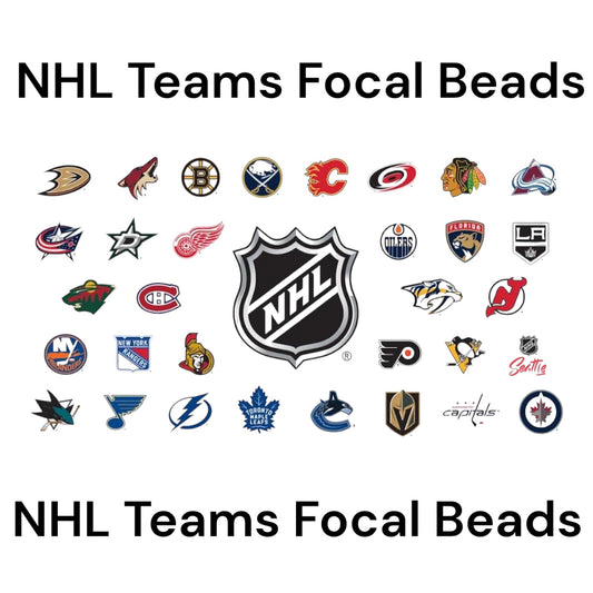 NHL Teams Focal Beads (Sold per set of 5)