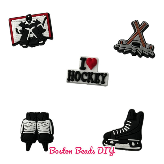 Hockey Mix Focal Beads (Sold per set of 5)