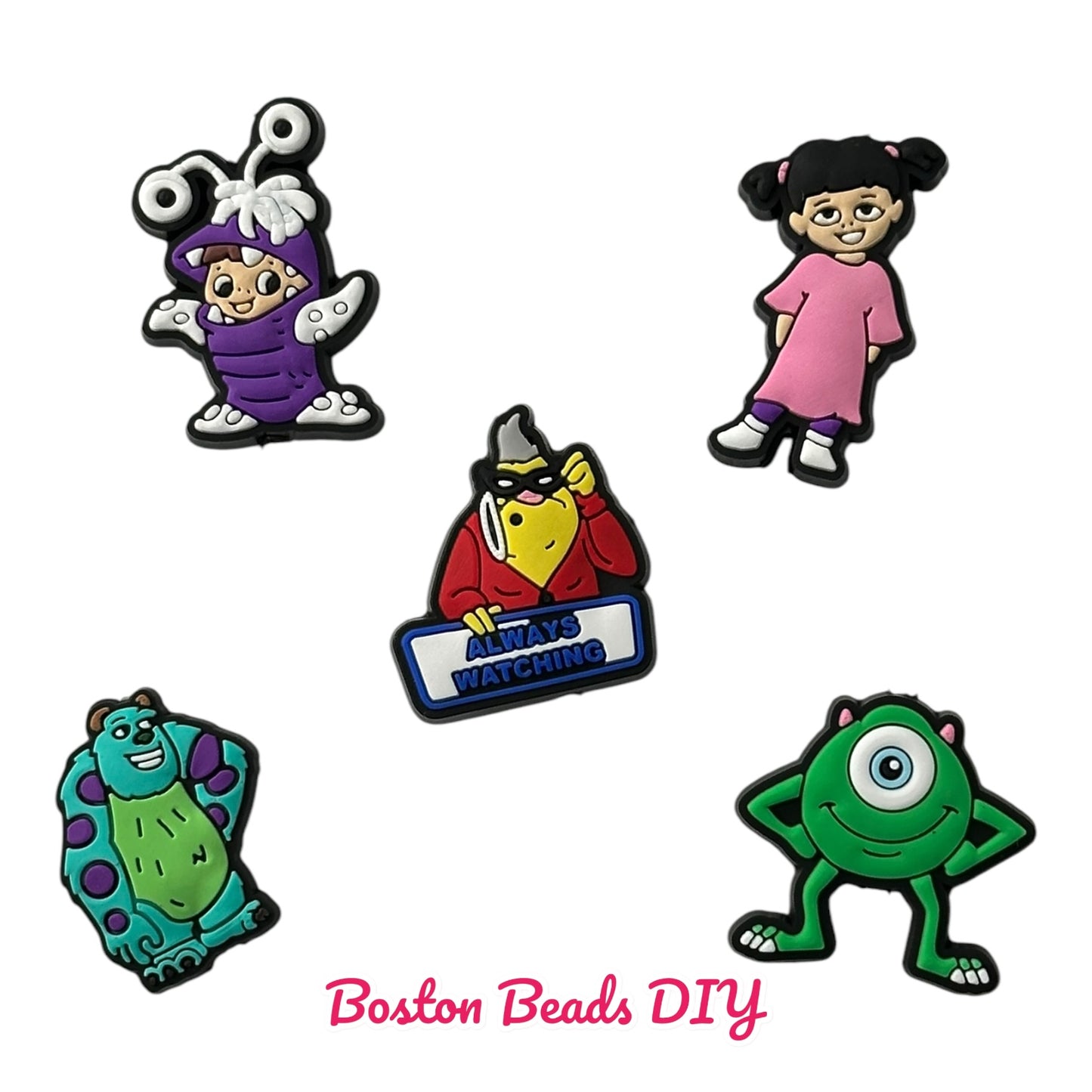 Monsters Inc Mix Focal Beads (Sold per set of 5)