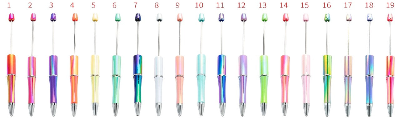 A Pack of 10 {Opal} Beadable Pens for Writing, Crafts and Designs