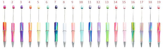 A Pack of 10 {Opal} Beadable Pens for Writing, Crafts and Designs