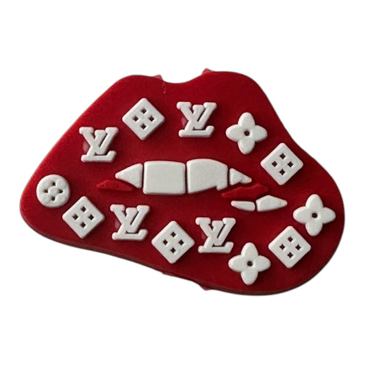 LV Red Lips Focal Beads (Sold per set of 5)