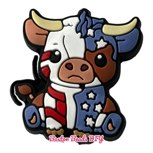 Cow USA Focal Beads (Sold per set of 5)