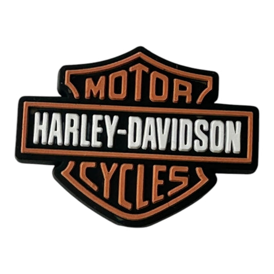 Auto Harley Davidson Orange Focal Beads (Sold per set of 5)