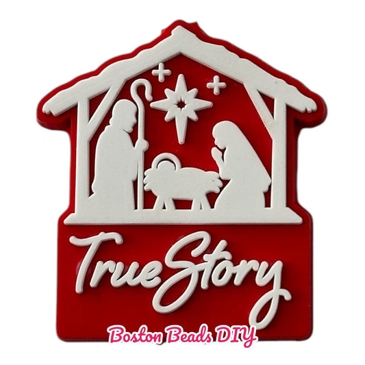 Christmas True Story Focal Beads (Sold per set of 5)