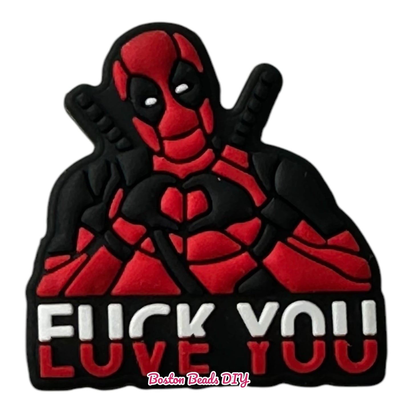 Deadpool F U Focal Beads (Sold per set of 5)