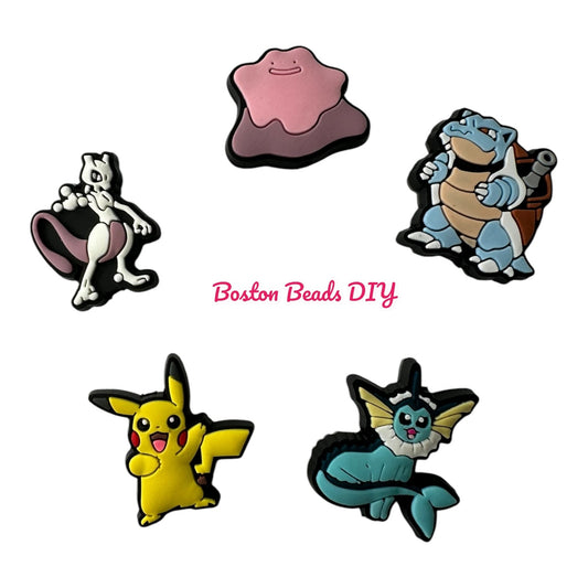 Anime Pokemon Mix a  Focal Beads (Sold per set of 5)