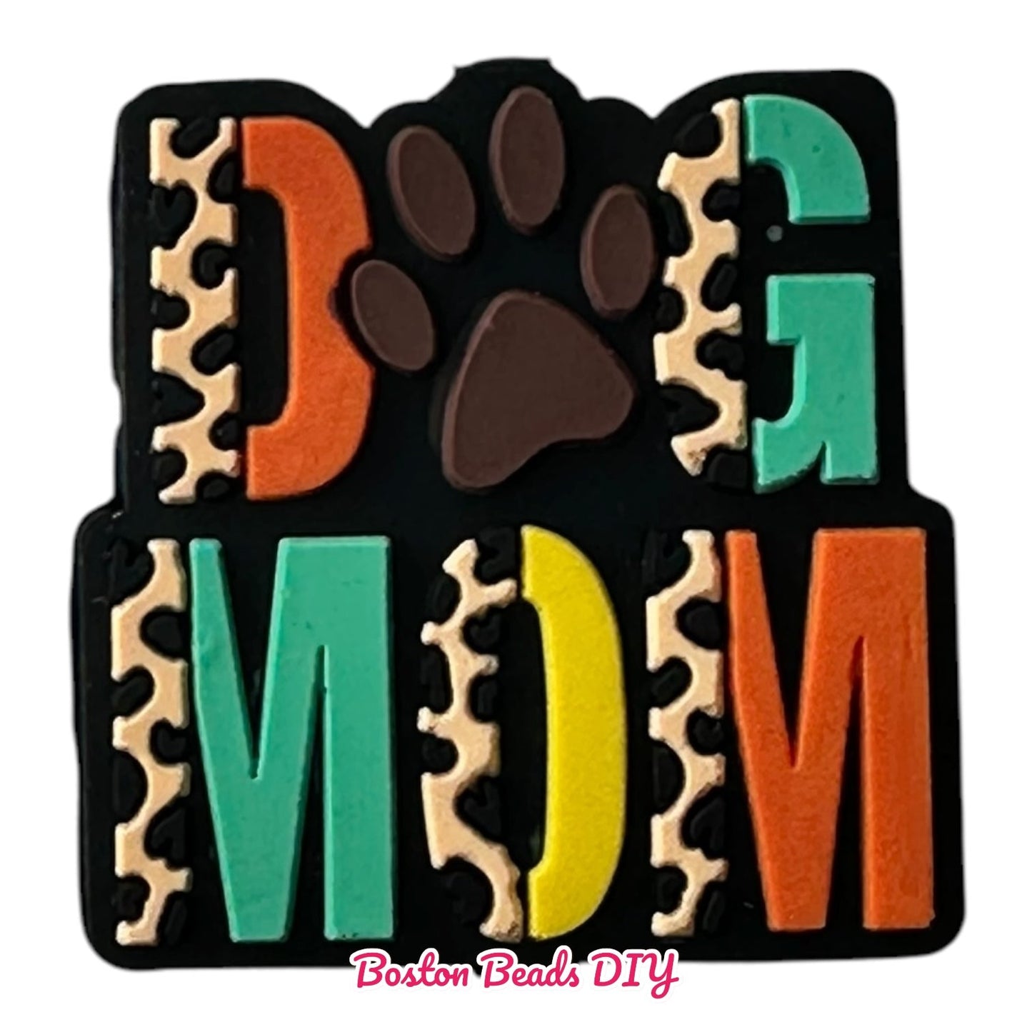 Mom Dog Mom  Focal Beads (Sold per set of 5)