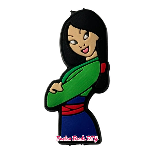 Princess Mulan Focal Beads (Sold per set of 5)