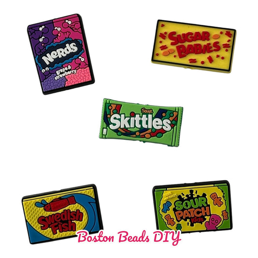 Candy Bars Mix Focal Beads (Sold per set of 5)