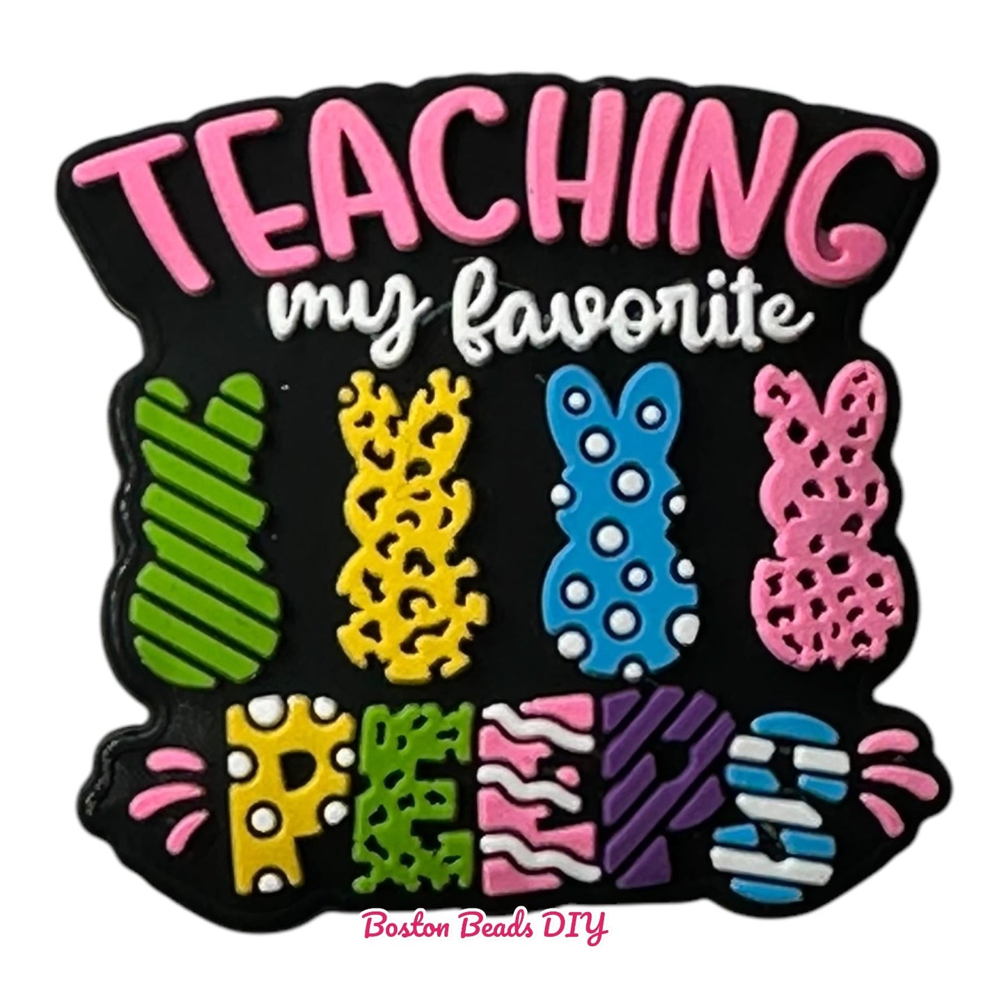 Easter Teaching my favorite peep  Focal Beads (Sold per set of 5)