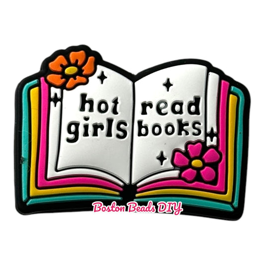 Hot girls read books Focal Beads (Sold per set of 5)