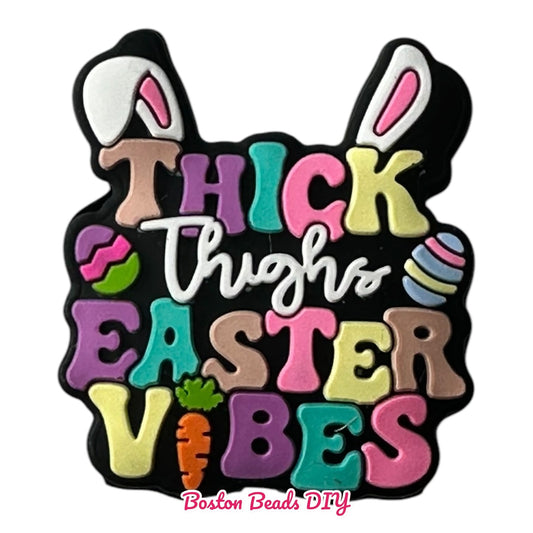 Easter Thick thighs Easter Vibes  Focal Beads (Sold per set of 5)