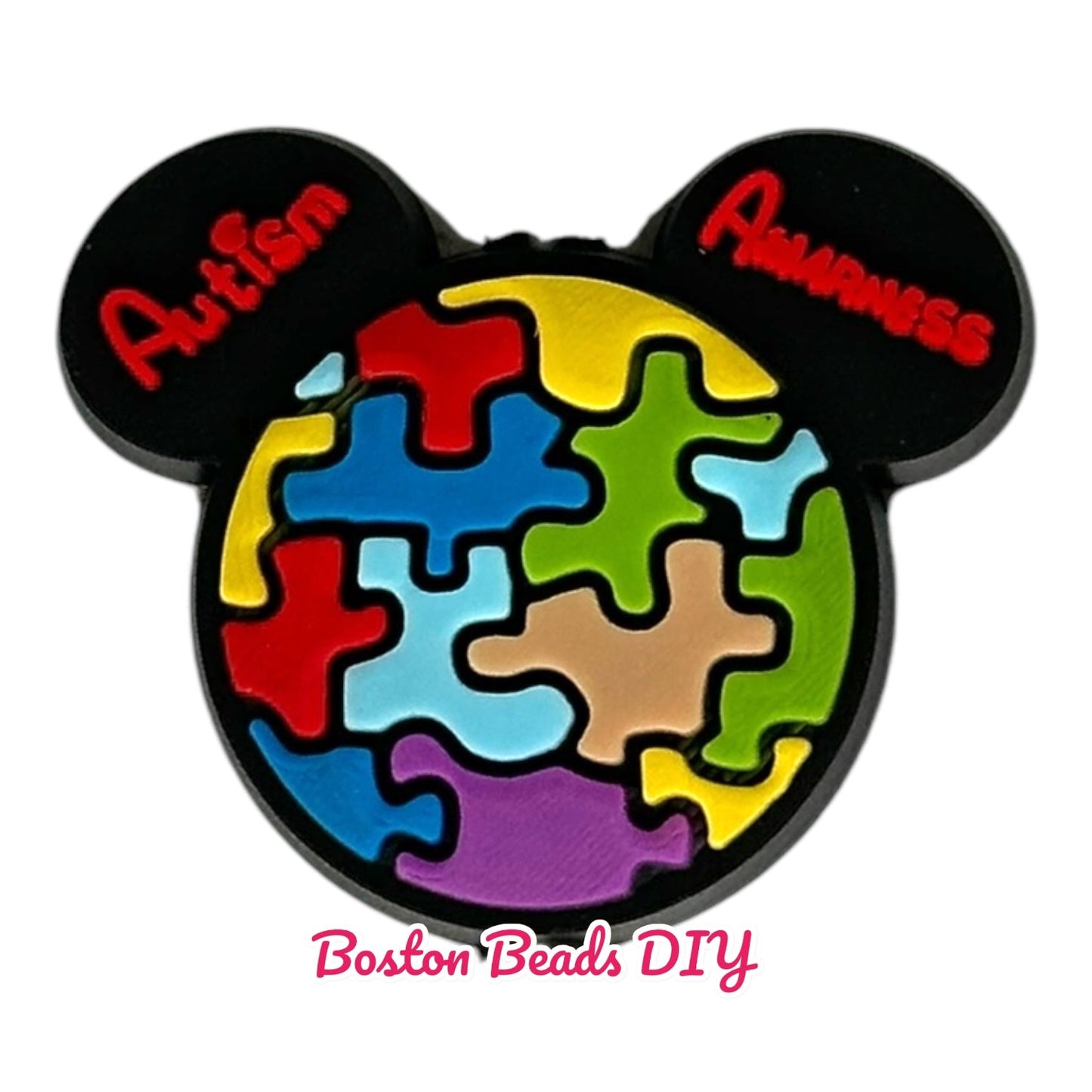 Awareness Autism Awareness Mickey Focal Beads (Sold per set of 5)