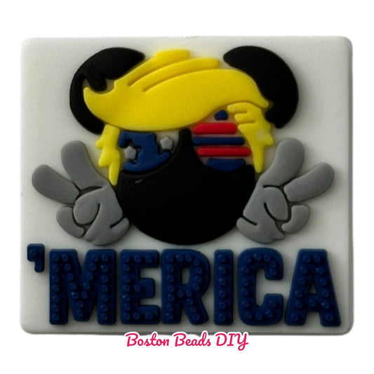 Trump Merica Focal Beads (Sold per set of 5)