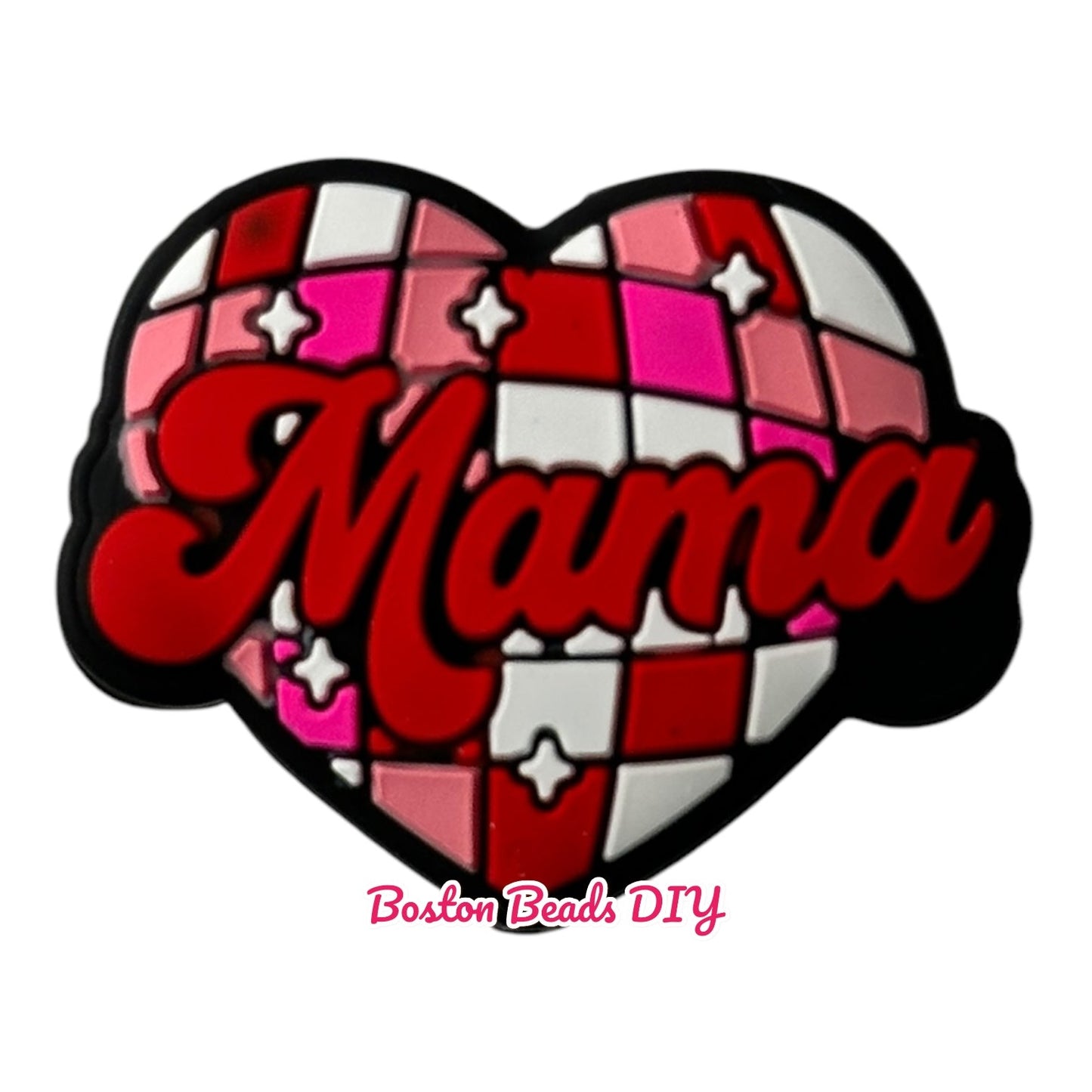 Heart Mama Focal Beads (Sold per set of 5)