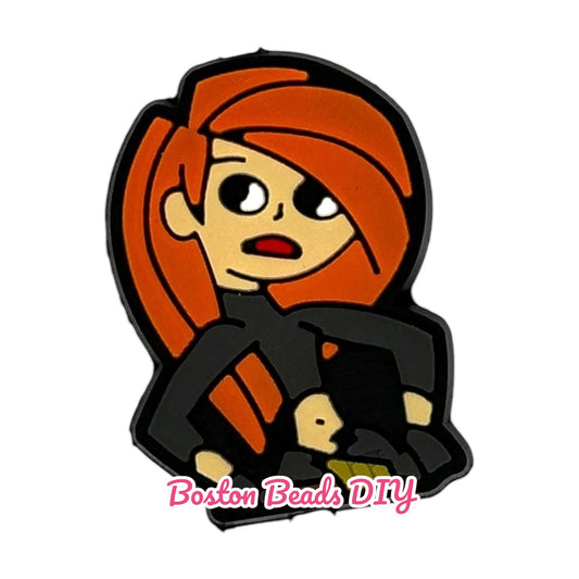 Kim Possible Focal Beads (Sold per set of 5)