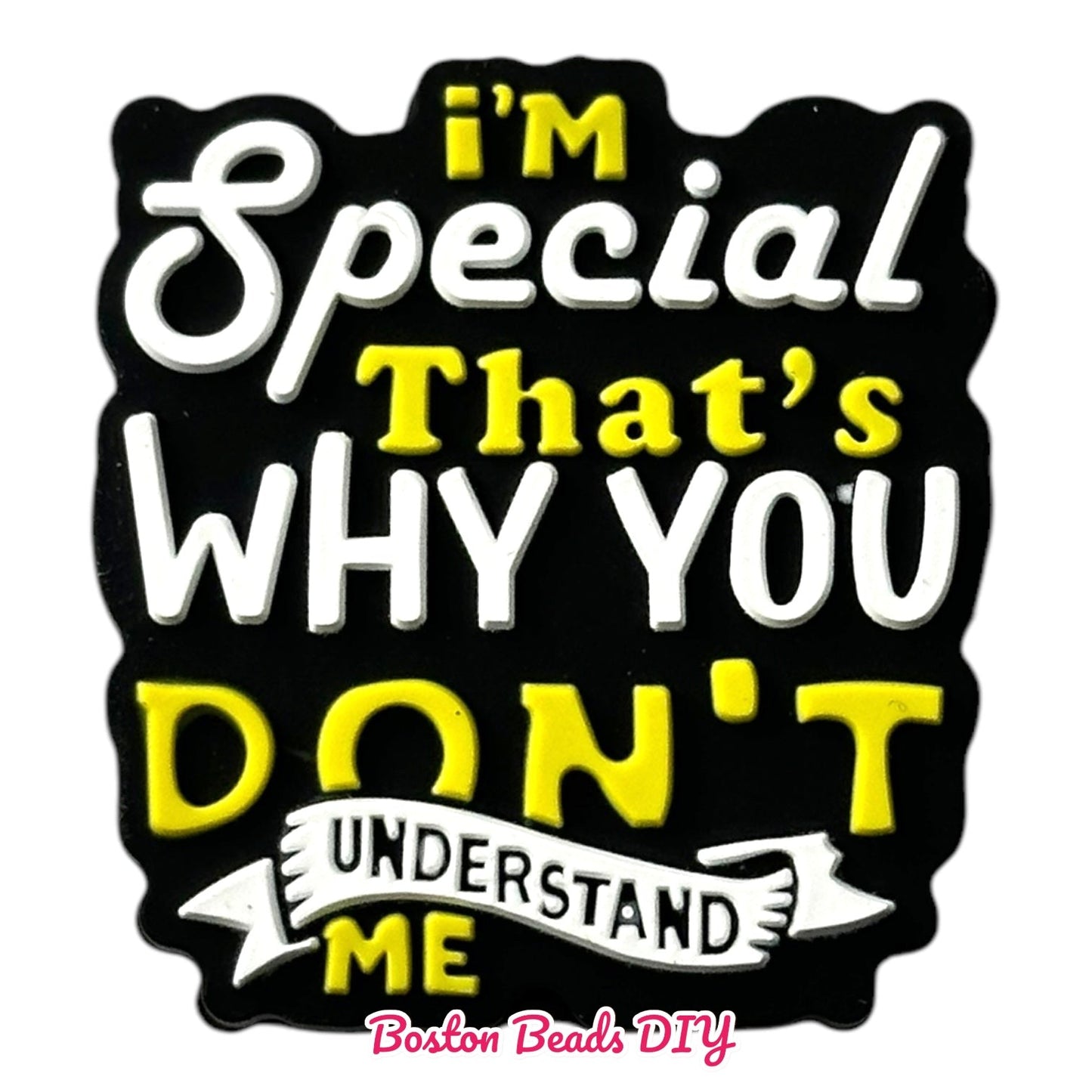 I'm special that's why you don't understand me Focal Beads (Sold per set of 5)