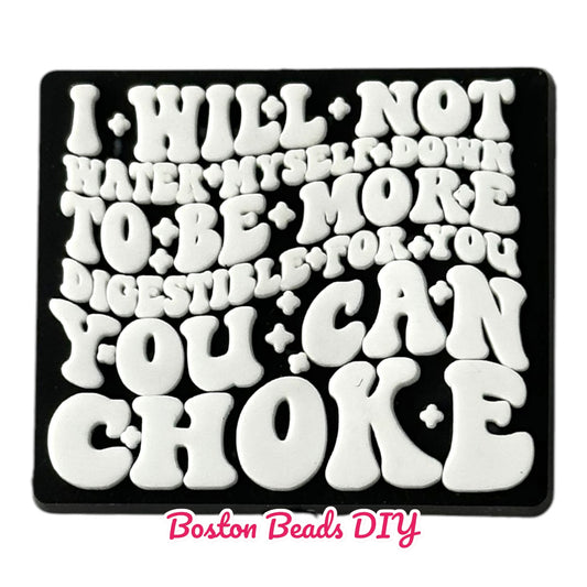 I Will Not Water Myself Down Focal Beads (Sold per set of 5)