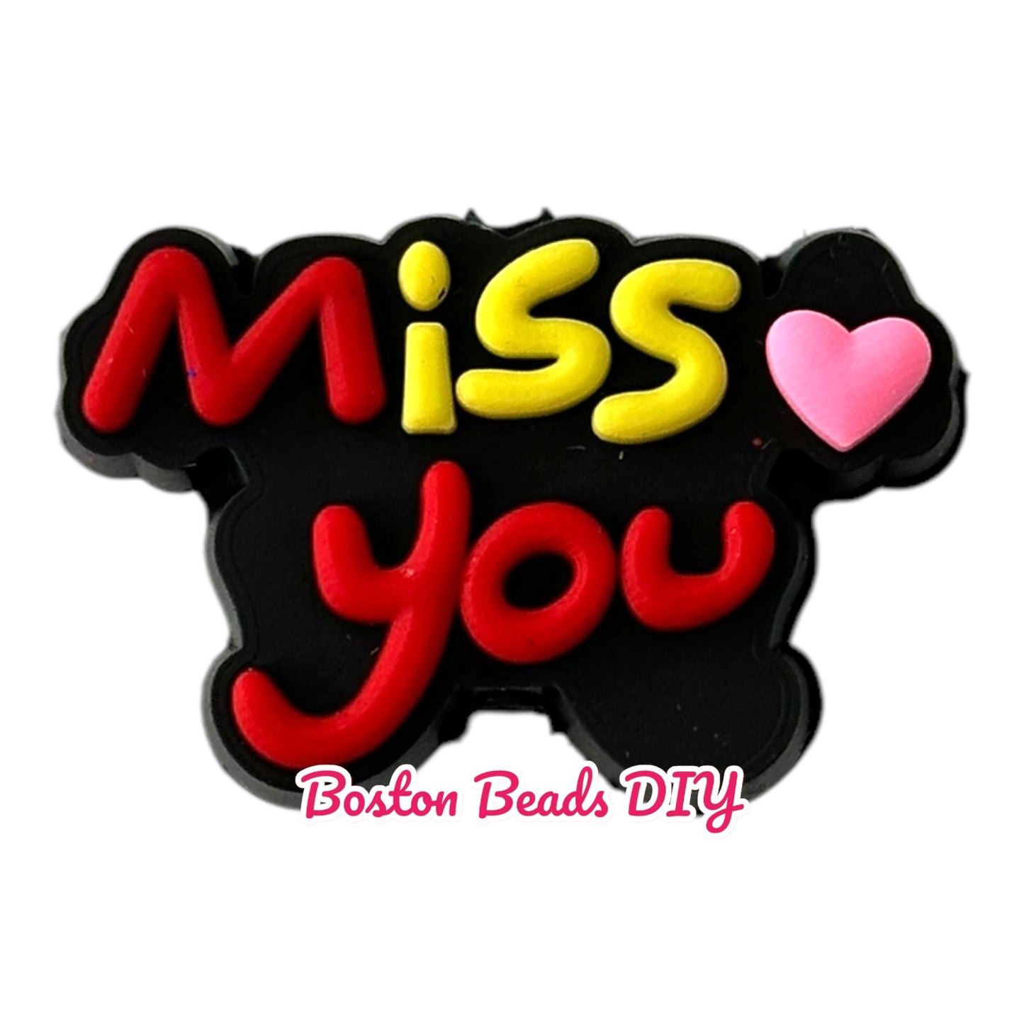 Miss You Focal Beads (Sold per set of 5)