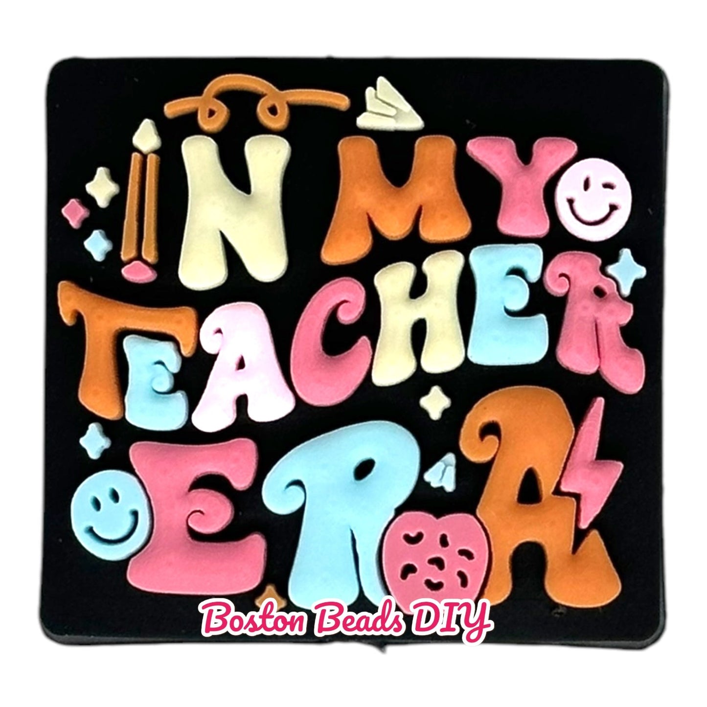 Teacher In my Teacher Era Focal Beads (Sold per set of 5)