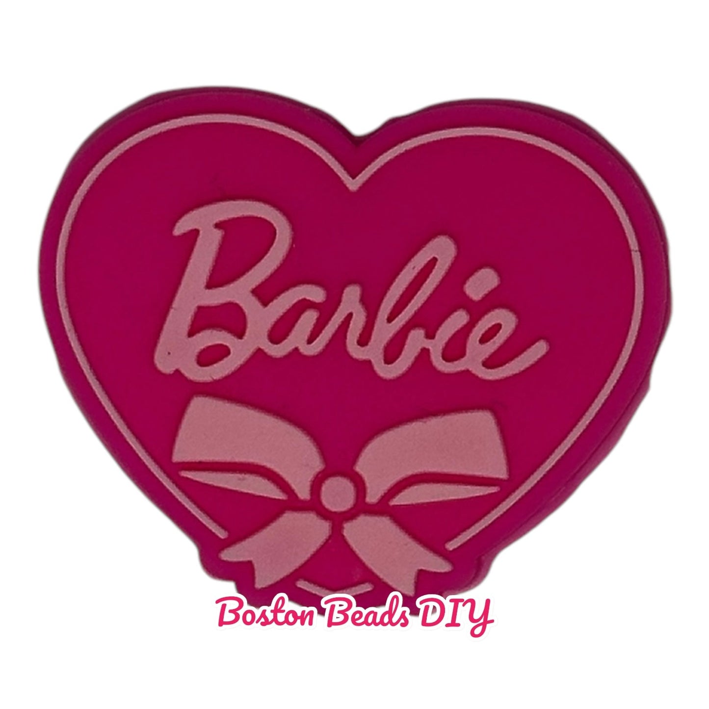 Barbie Heart Focal Beads (Sold per set of 5)