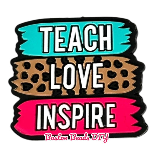 Teach Love Inspire Focal Beads (Sold per set of 5)