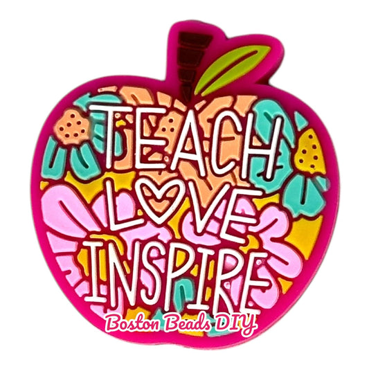 Teach Love Inspire c Focal Beads (Sold per set of 5)